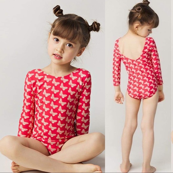 Other - Kids Butterfly Print One piece swimsuit